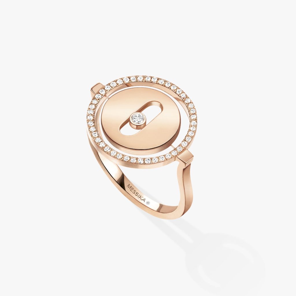 bague lucky move pm, or rose, t 56