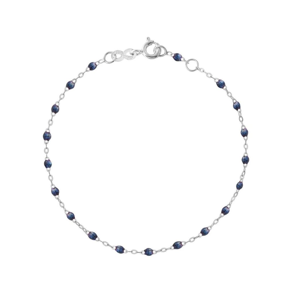 bracelet nuit classique gigi, or blanc, 17 cm