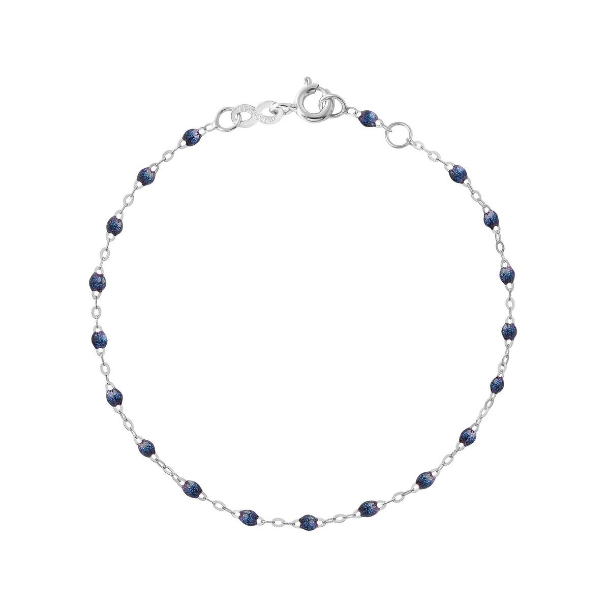 bracelet nuit classique gigi, or blanc, 17 cm