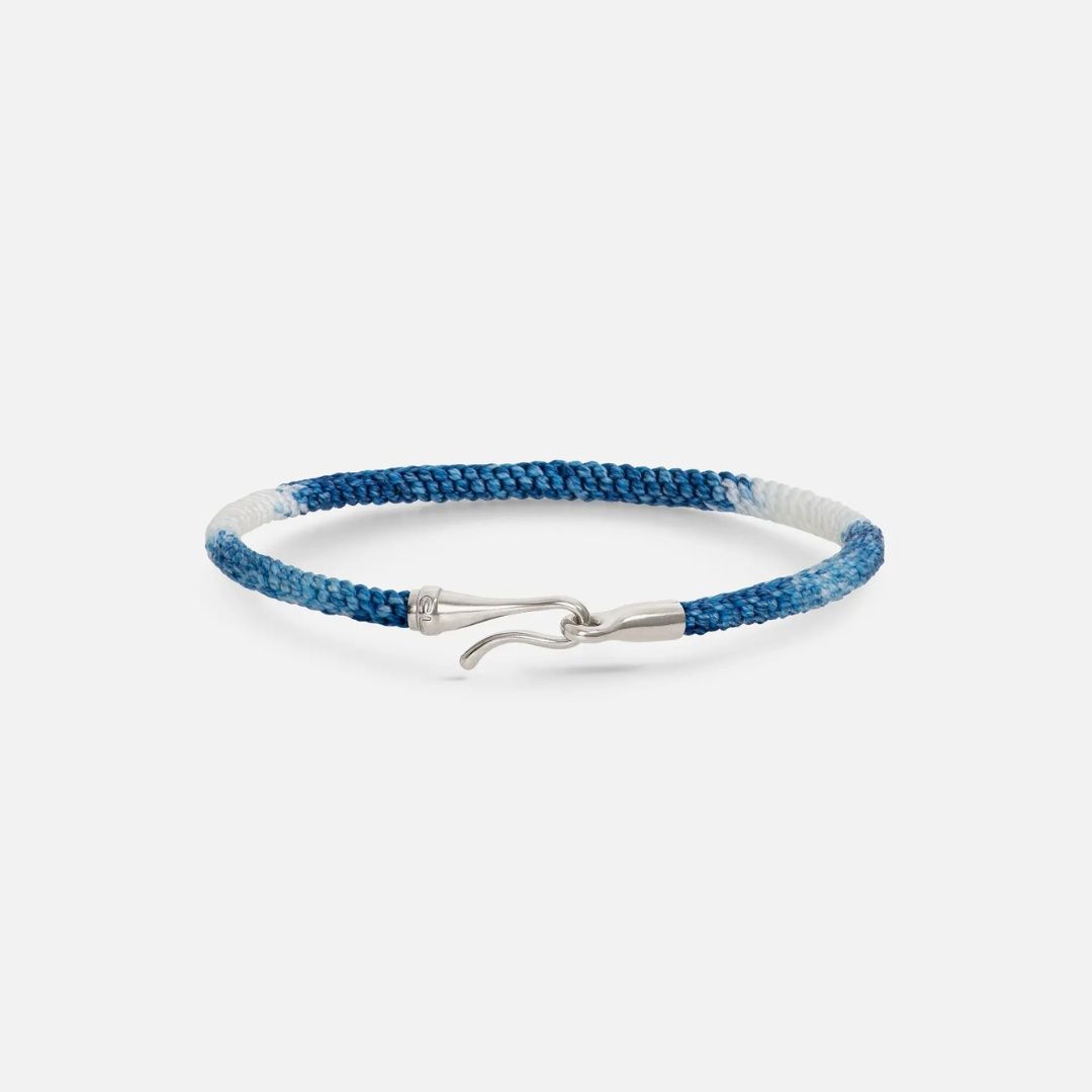 bracelet life blue jeans, argent