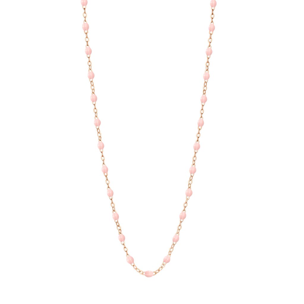 collier rose bébé classique gigi, or rose, 42 cm