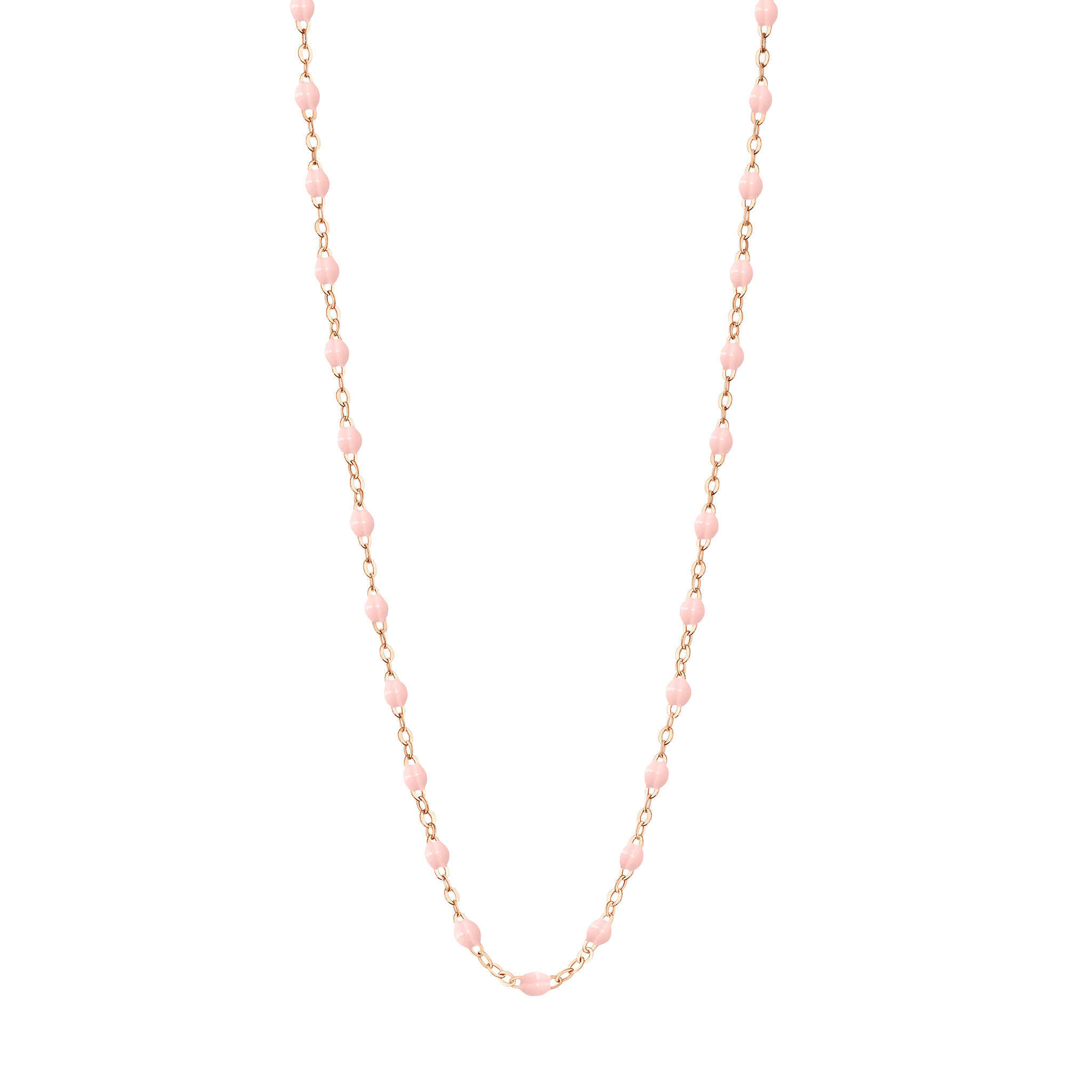 collier rose bébé classique gigi, or rose, 42 cm