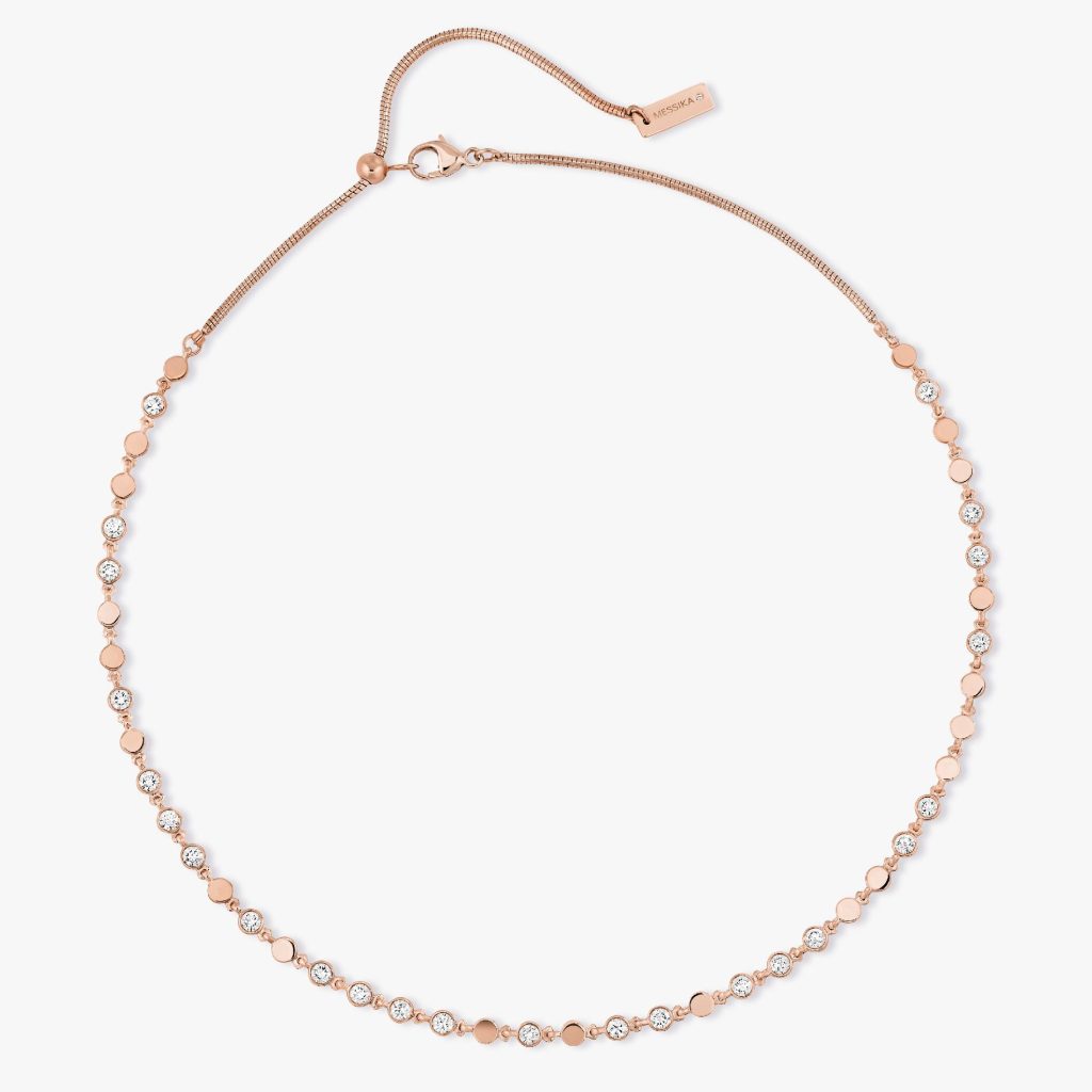 collier d vibes pm, or rose