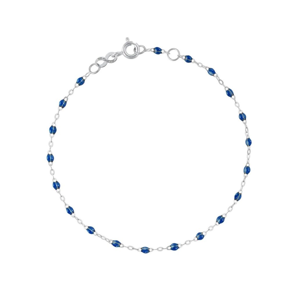 bracelet saphir classique gigi, or blanc, 17 cm