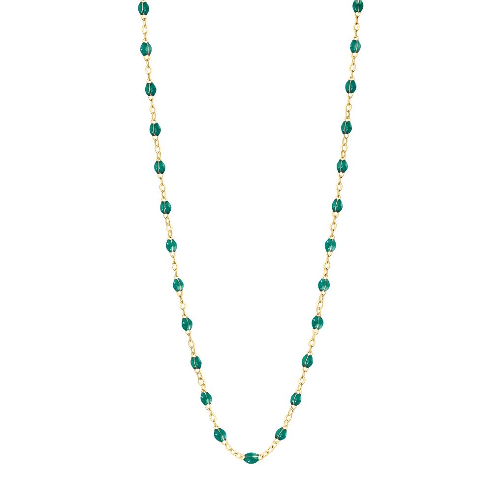 collier émeraude classique gigi, or jaune, 50 cm