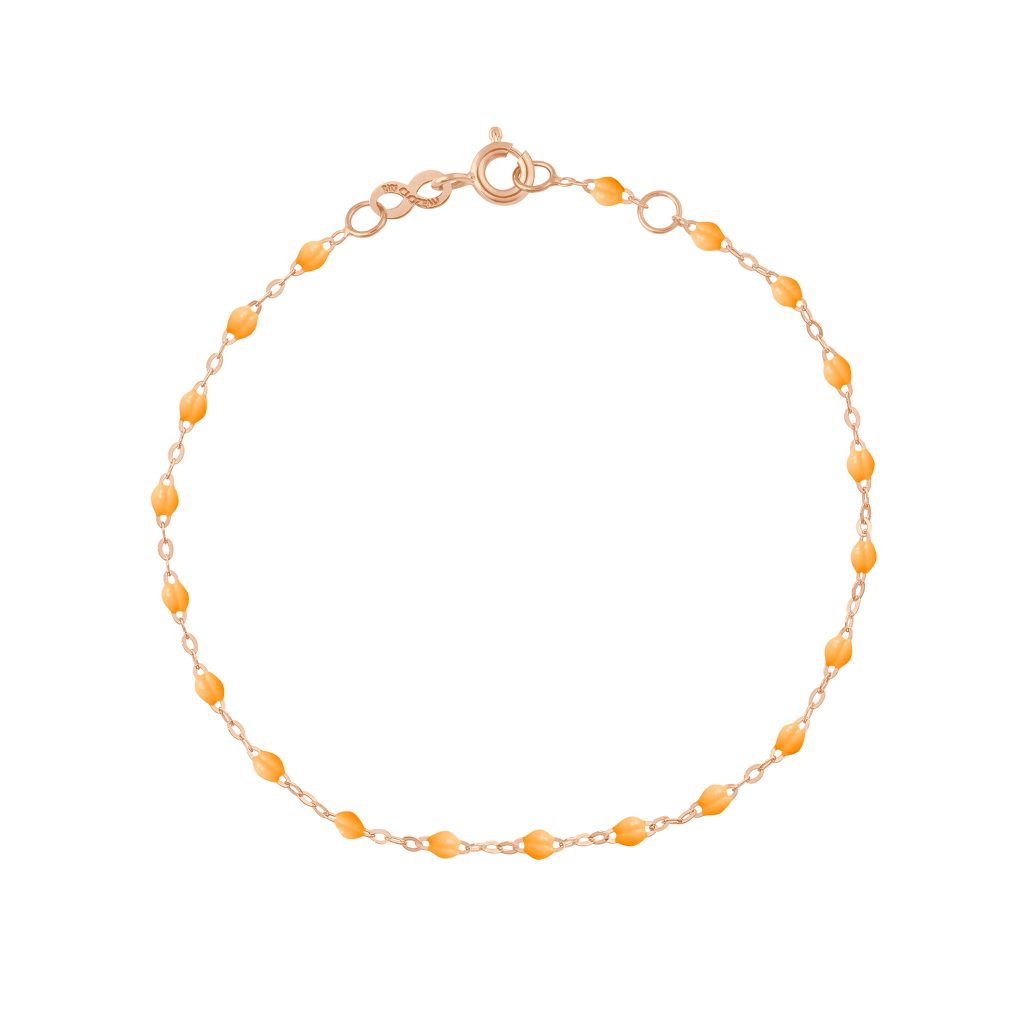 bracelet mandarine classique gigi, or rose, 17 cm.