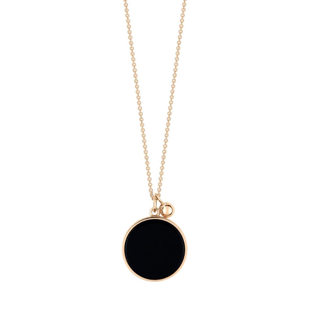 collier ever disc onyx, or rose