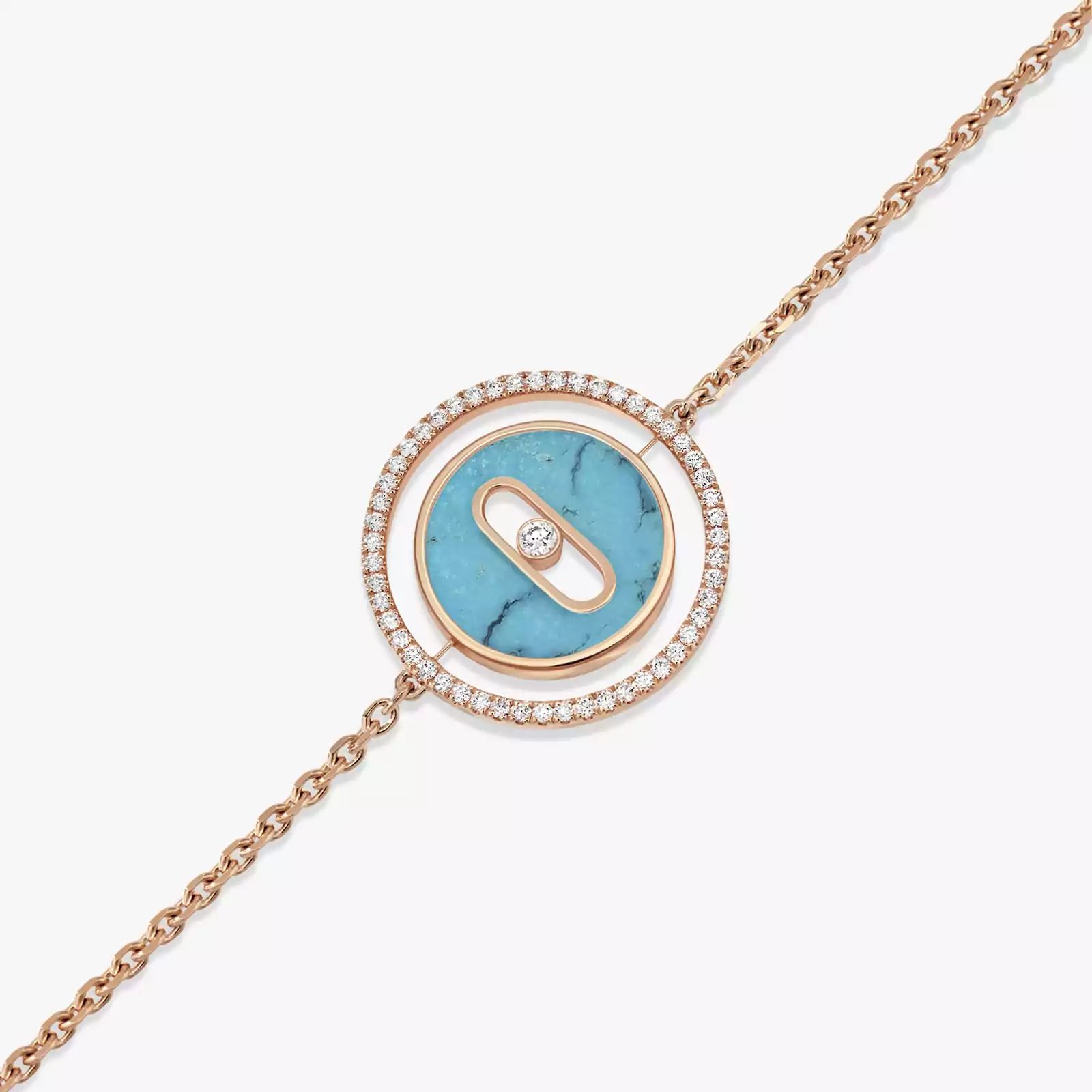 bracelet lucky move pm turquoise, or rose