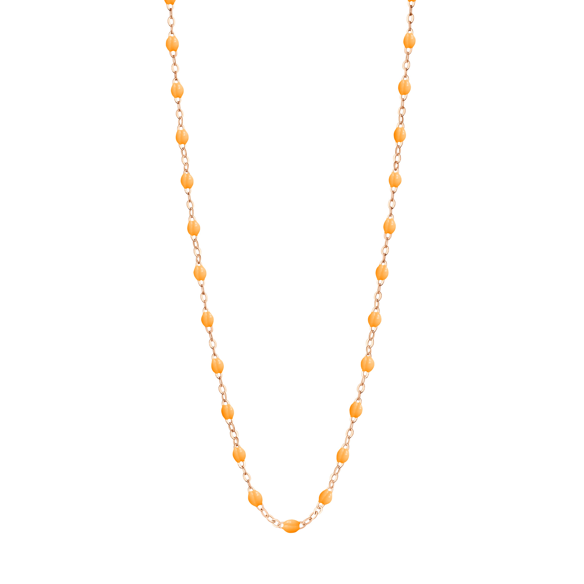 collier mandarine classique gigi, or rose, 42 cm