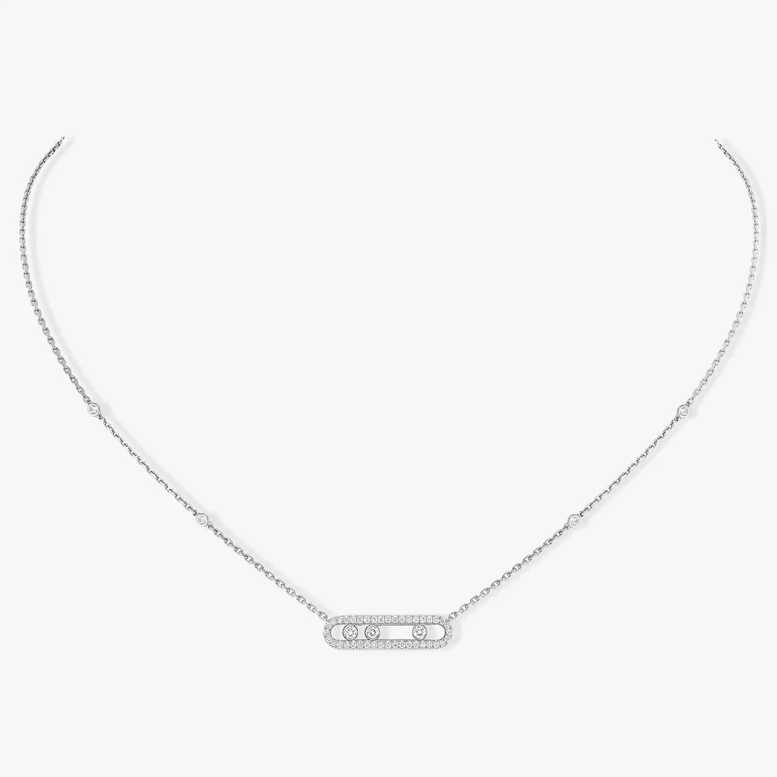 collier baby move pavé, or blanc