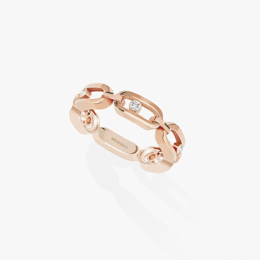 bague move link multi, or rose, t 55