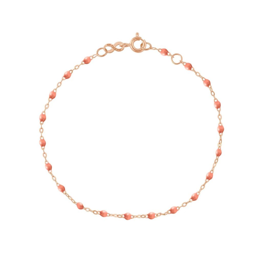 bracelet saumon classique gigi, or rose, 19 cm