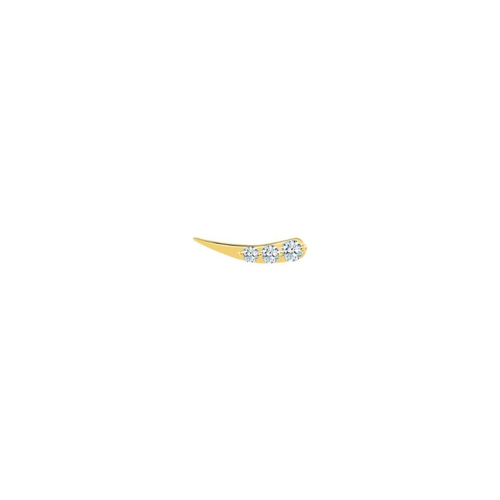 puce d'oreille stardust, or jaune