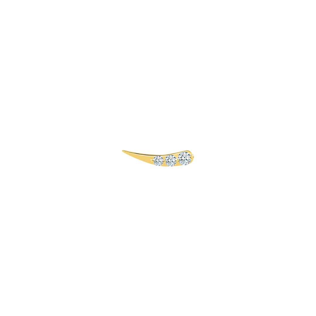 puce d'oreille stardust, or jaune