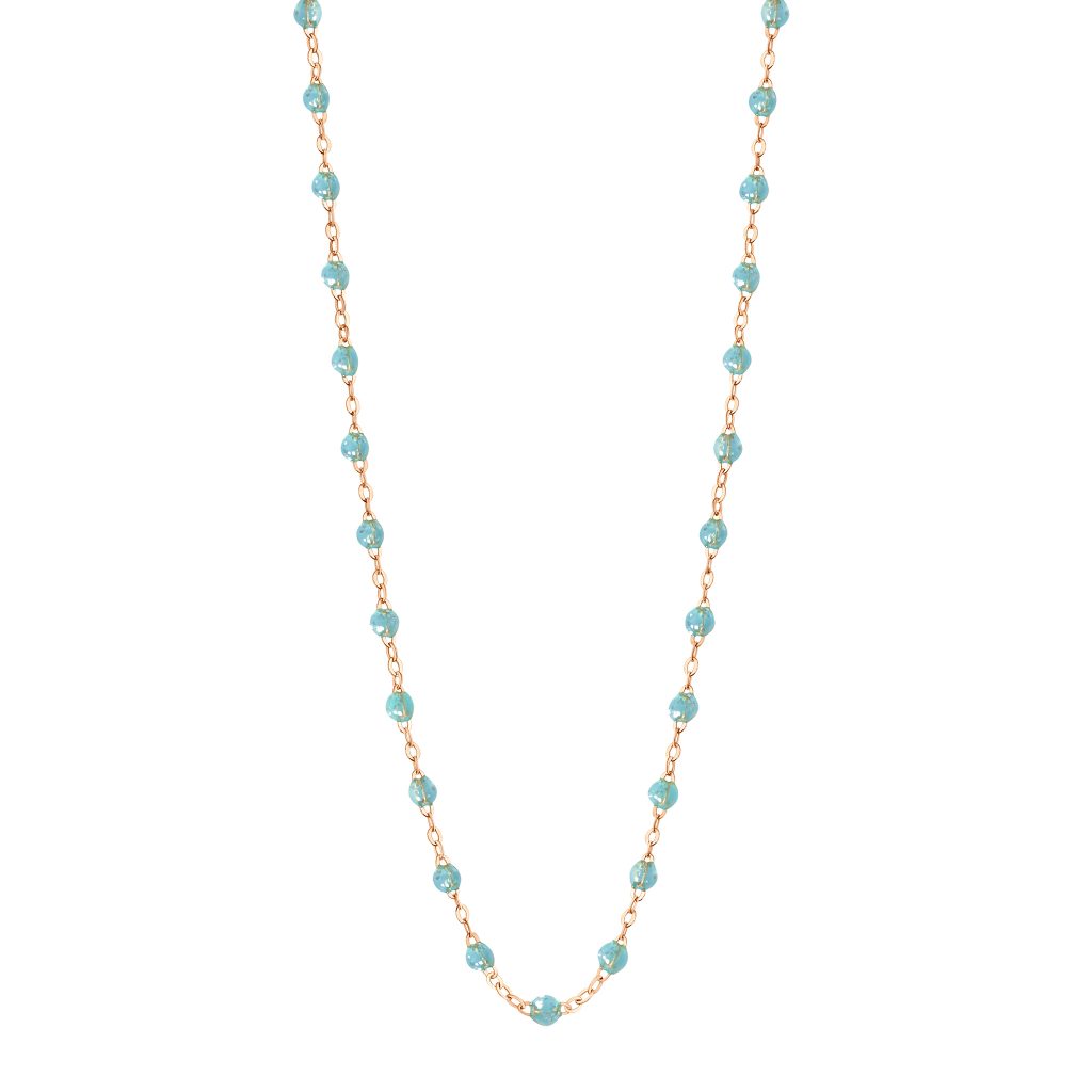 collier aqua classique gigi, or rose, 42 cm
