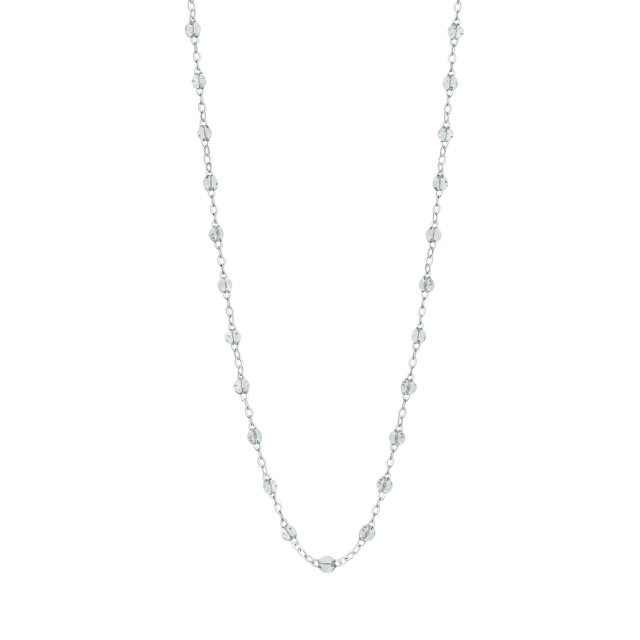 collier sparkle classique gigi, or blanc, 42 cm