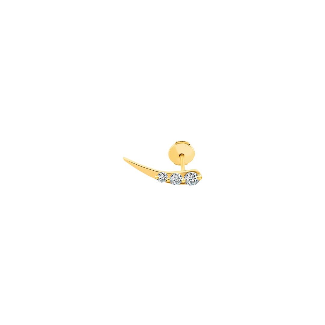 puce d'oreille stardust, or jaune
