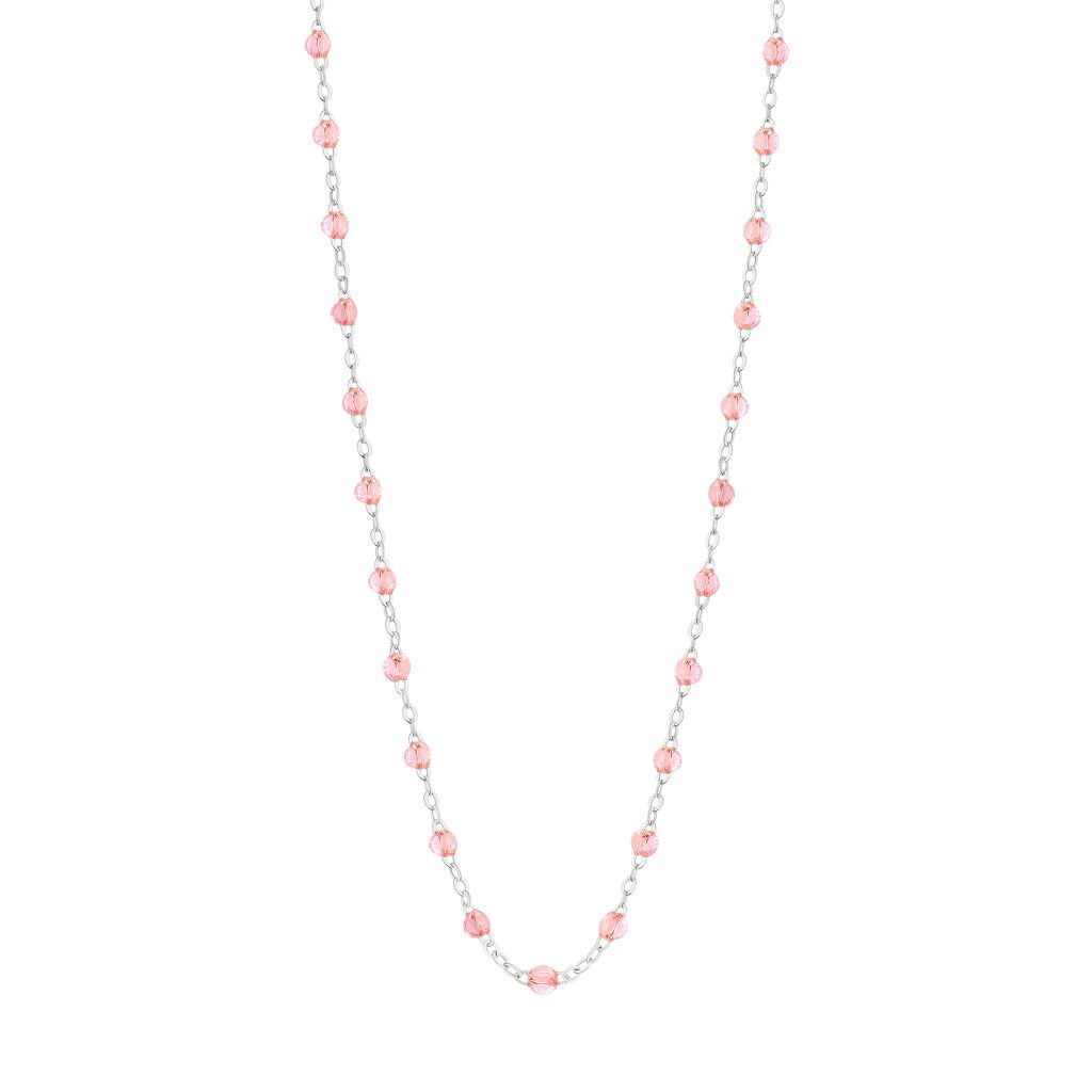 collier rosée classique gigi, or blanc, 42 cm