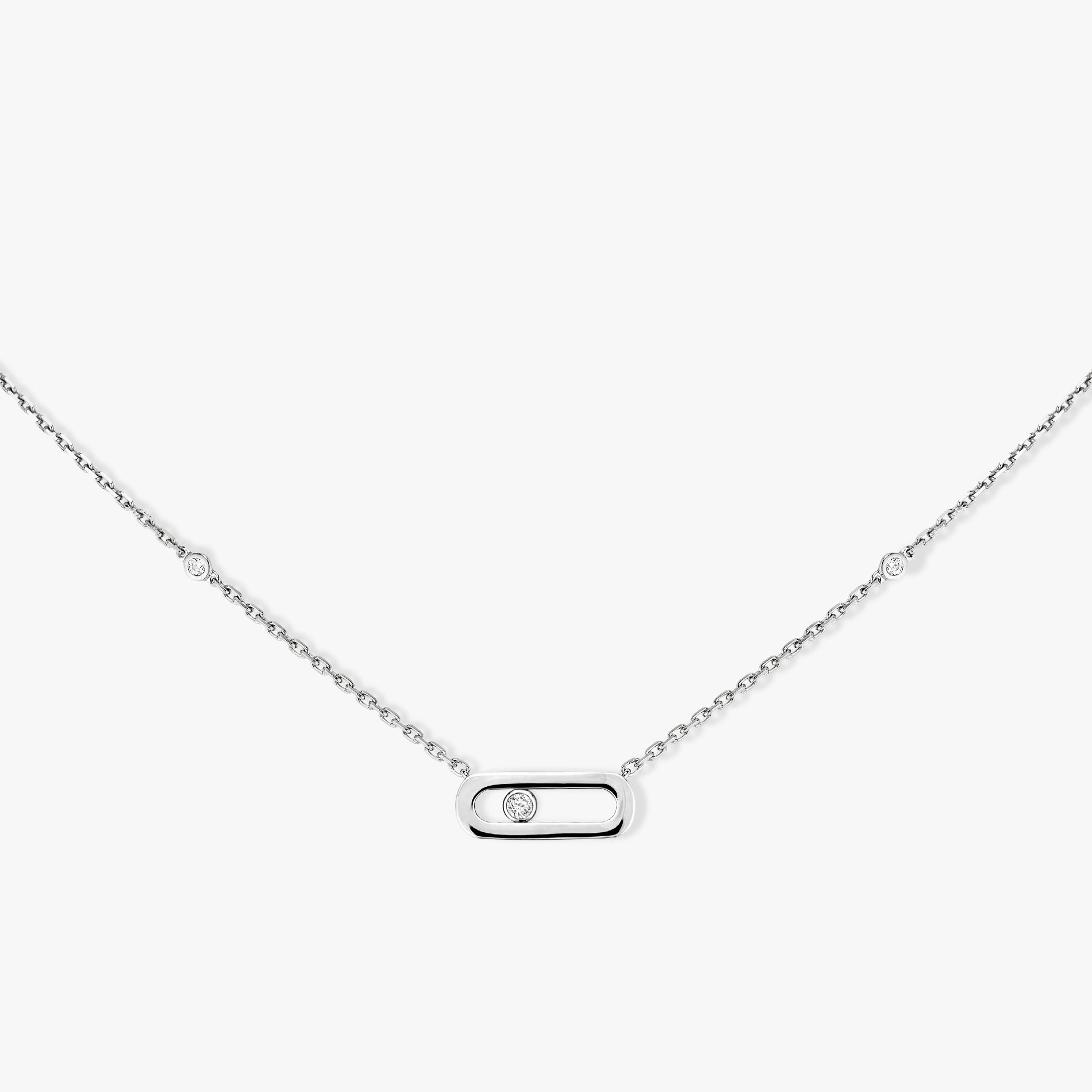 collier move uno, or blanc