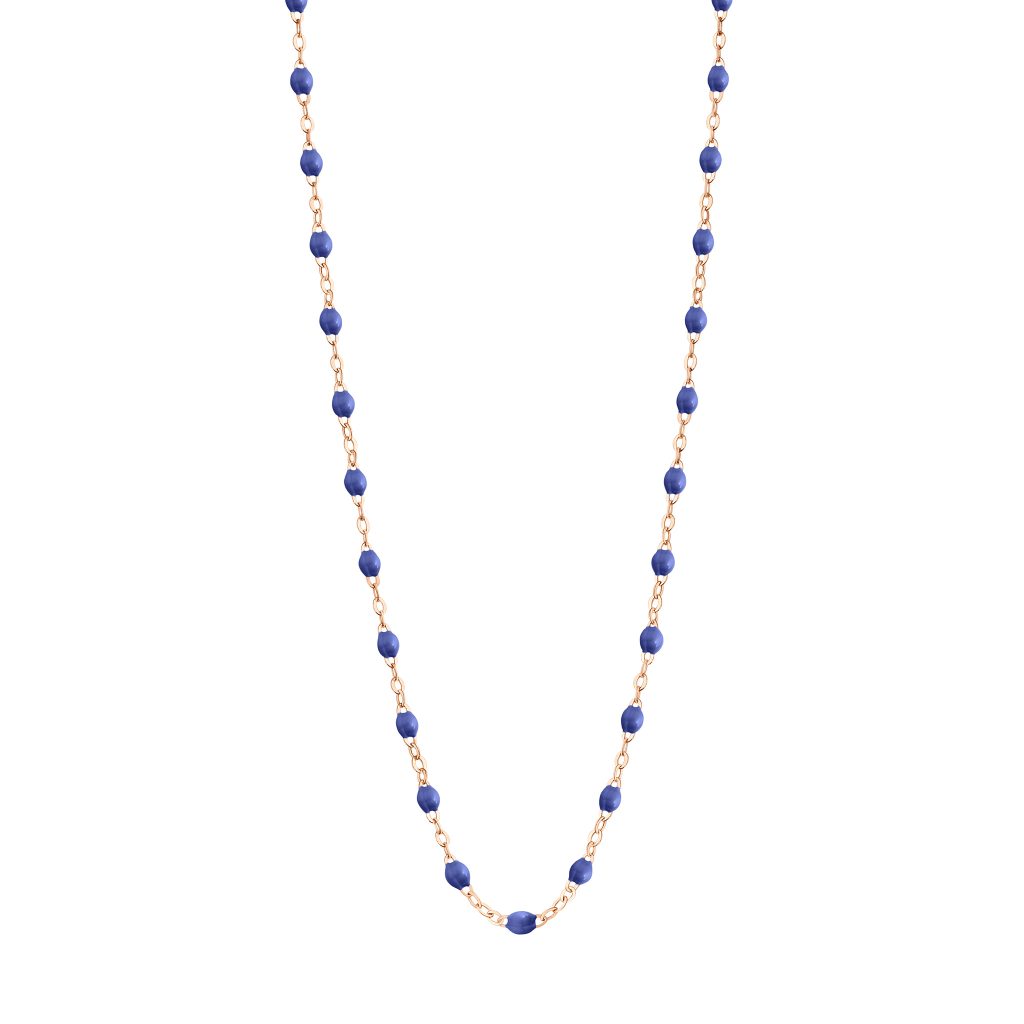 collier bleuet classique gigi, or rose, 45 cm