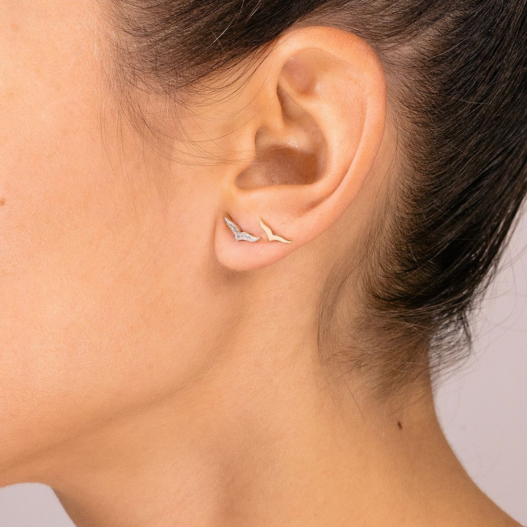 boucles d'oreilles wise, or rose