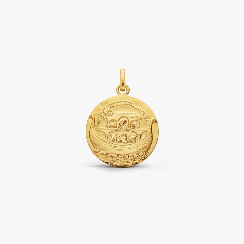 médaille arche de noé, or jaune