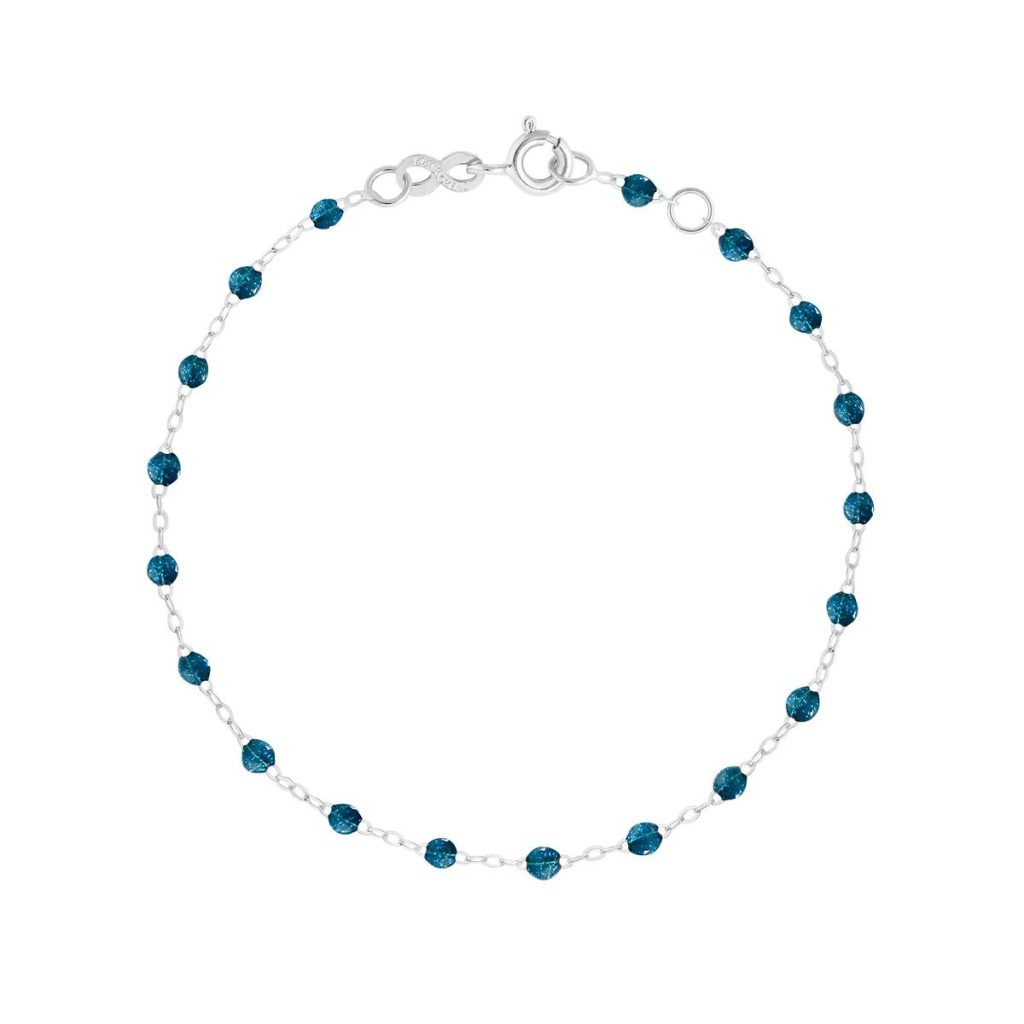 bracelet jungle classique gigi, or blanc, 17 cm