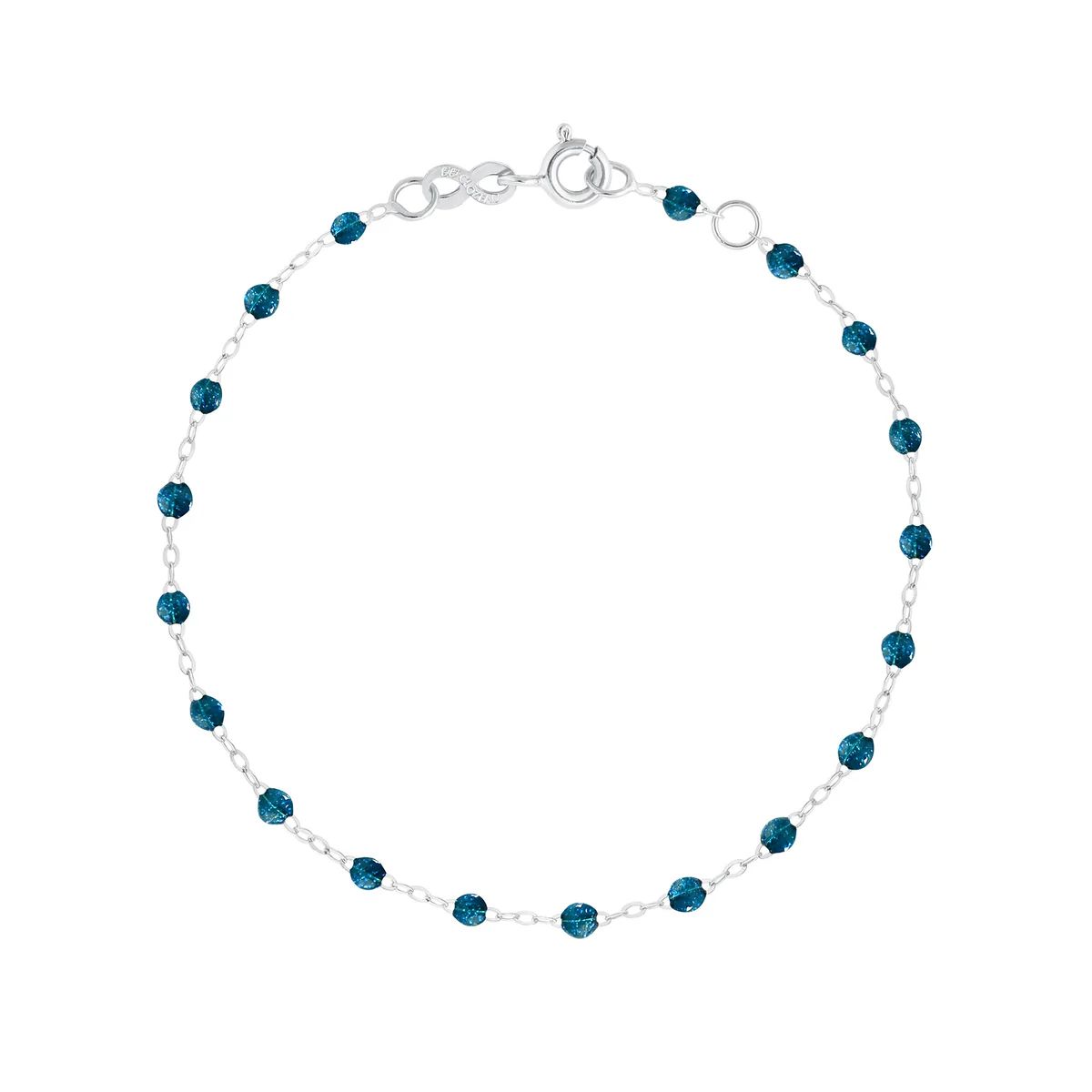 bracelet jungle classique gigi, or blanc, 17 cm