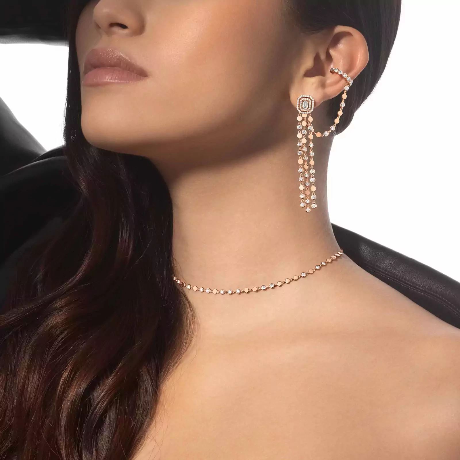 collier d vibes pm, or rose
