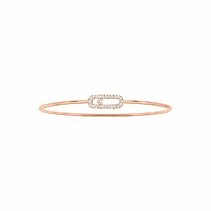 bracelet jonc move uno, or rose
