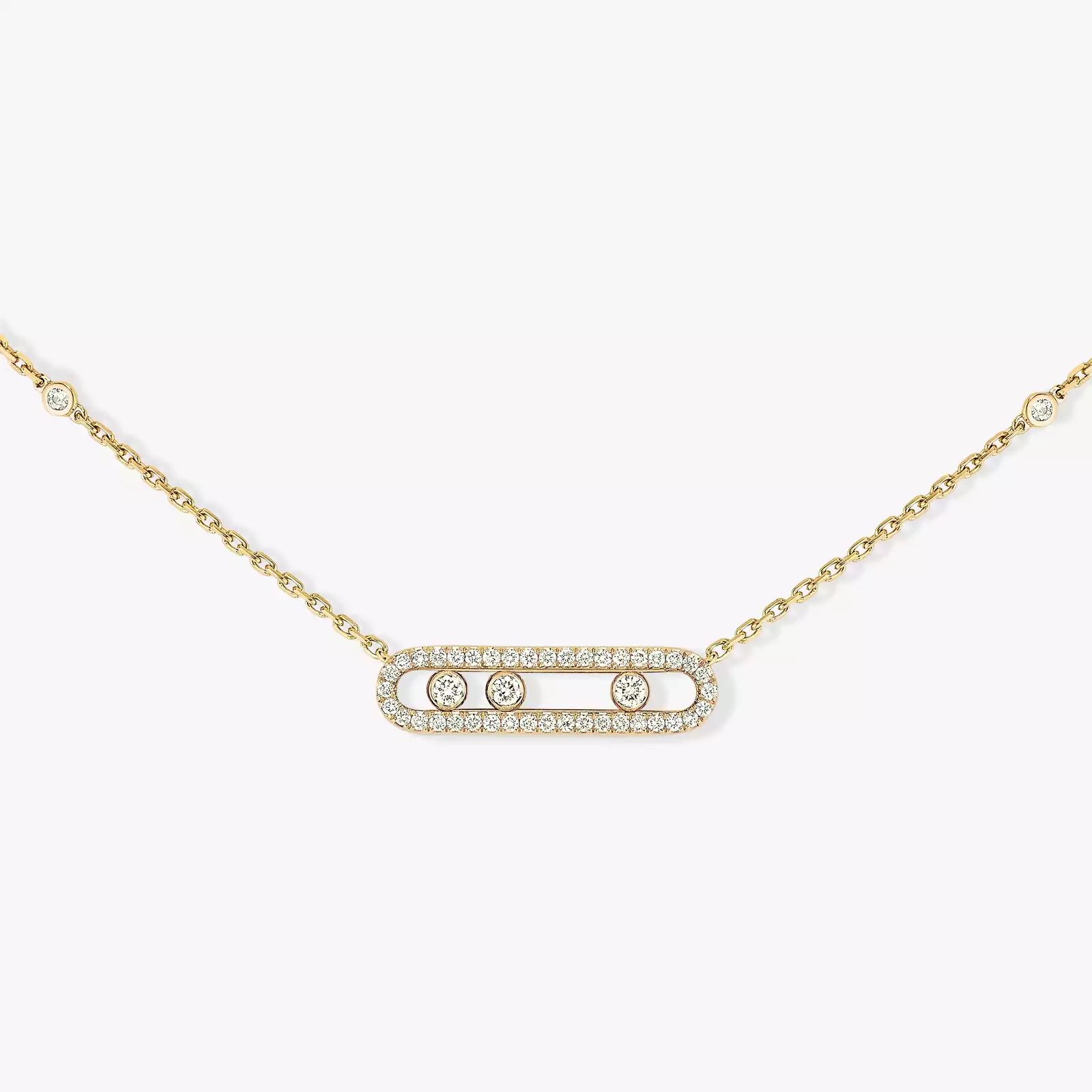 collier baby move pavé, or jaune