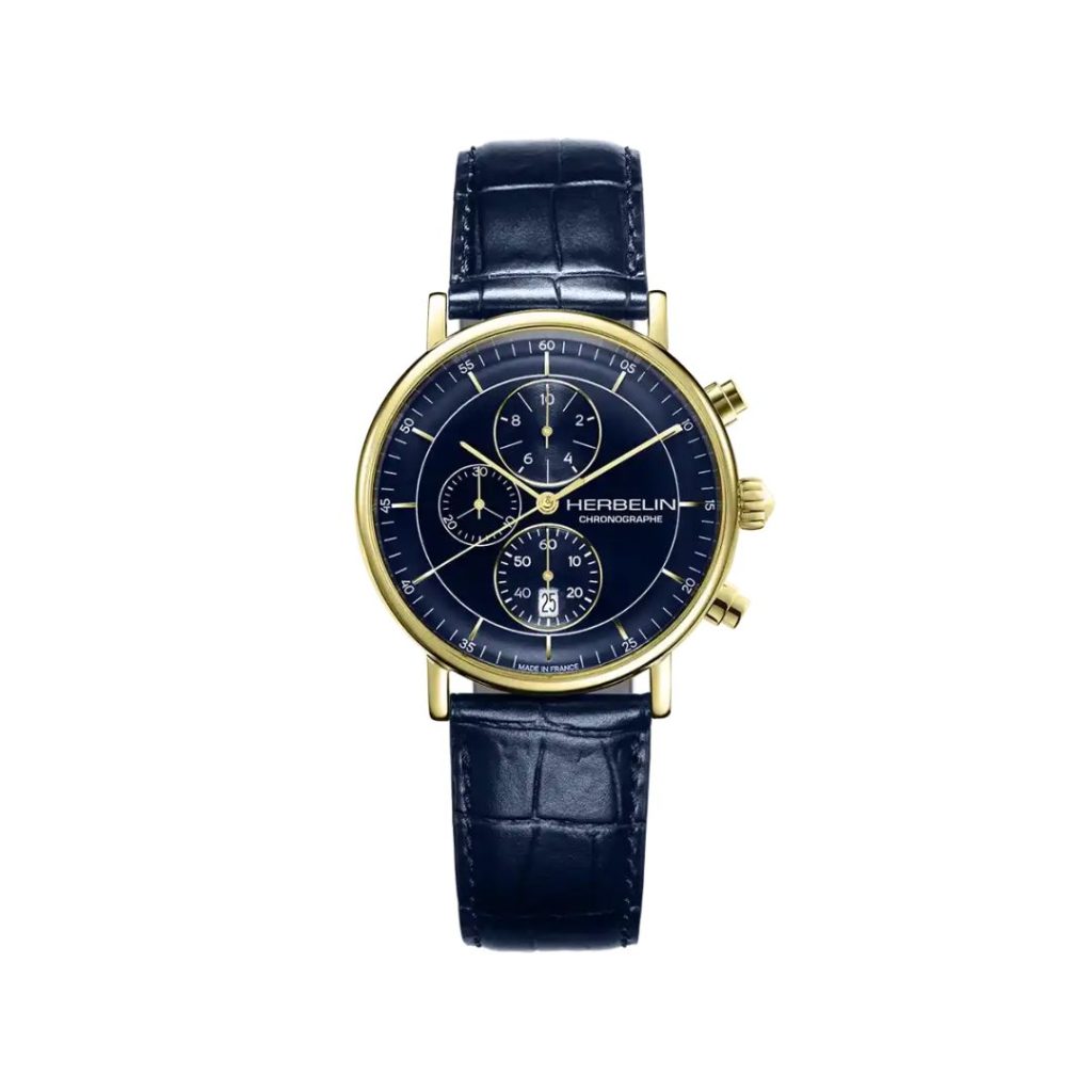 montre chronographe inspiration, bleu