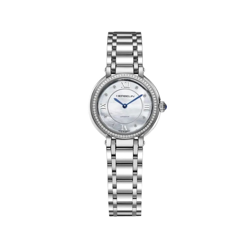 montre galet, diamants
