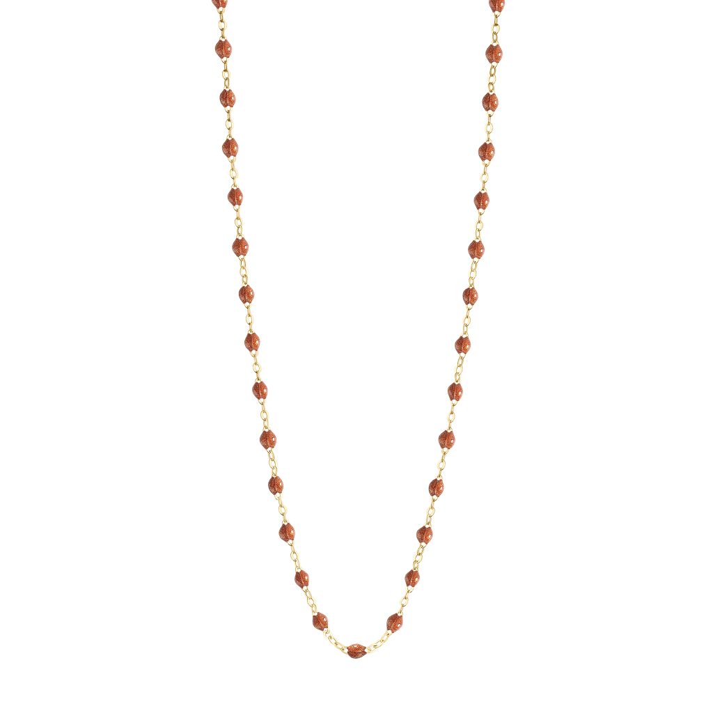 collier fauve classique gigi, or jaune, 50 cm