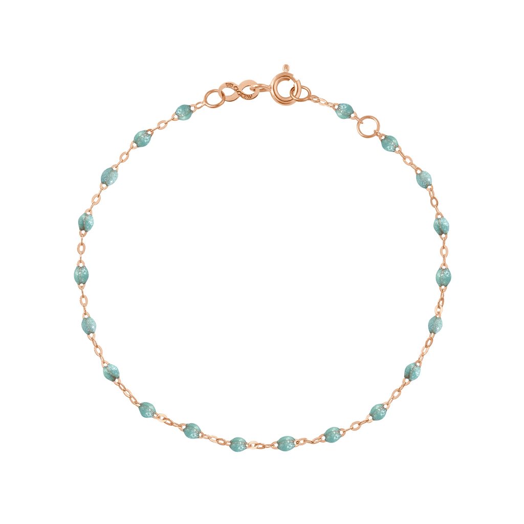 bracelet glacier classique gigi, or rose, 17 cm