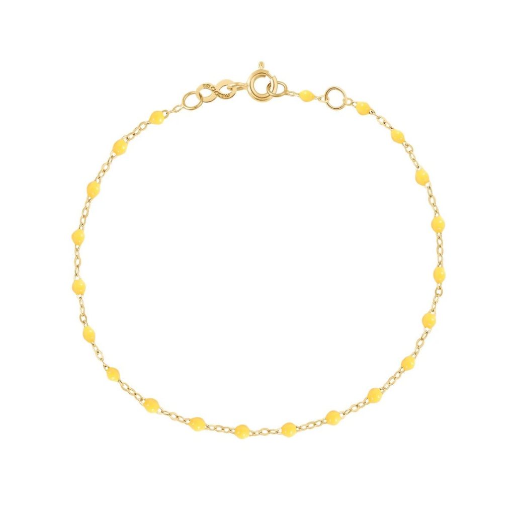 bracelet citron classique gigi, or jaune, 17 cm