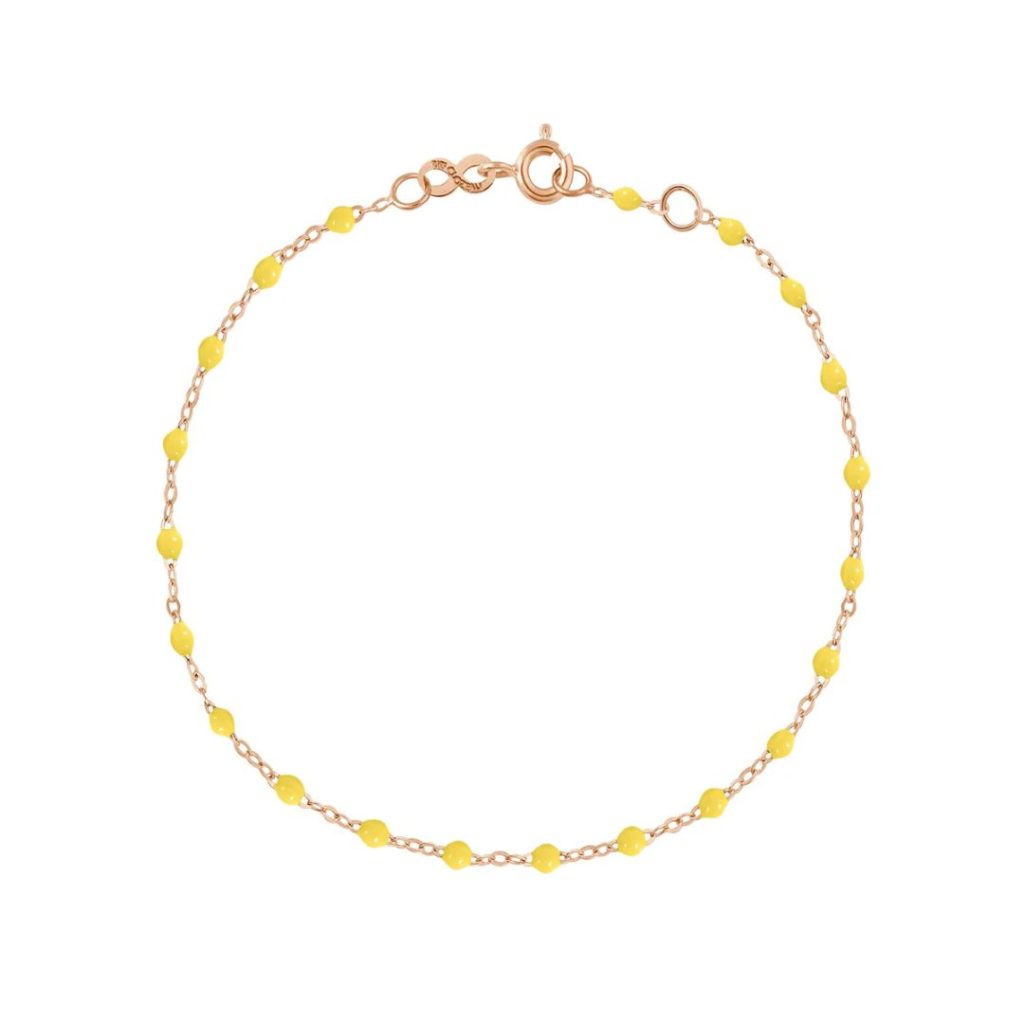 bracelet citron classique gigi, or rose, 17 cm