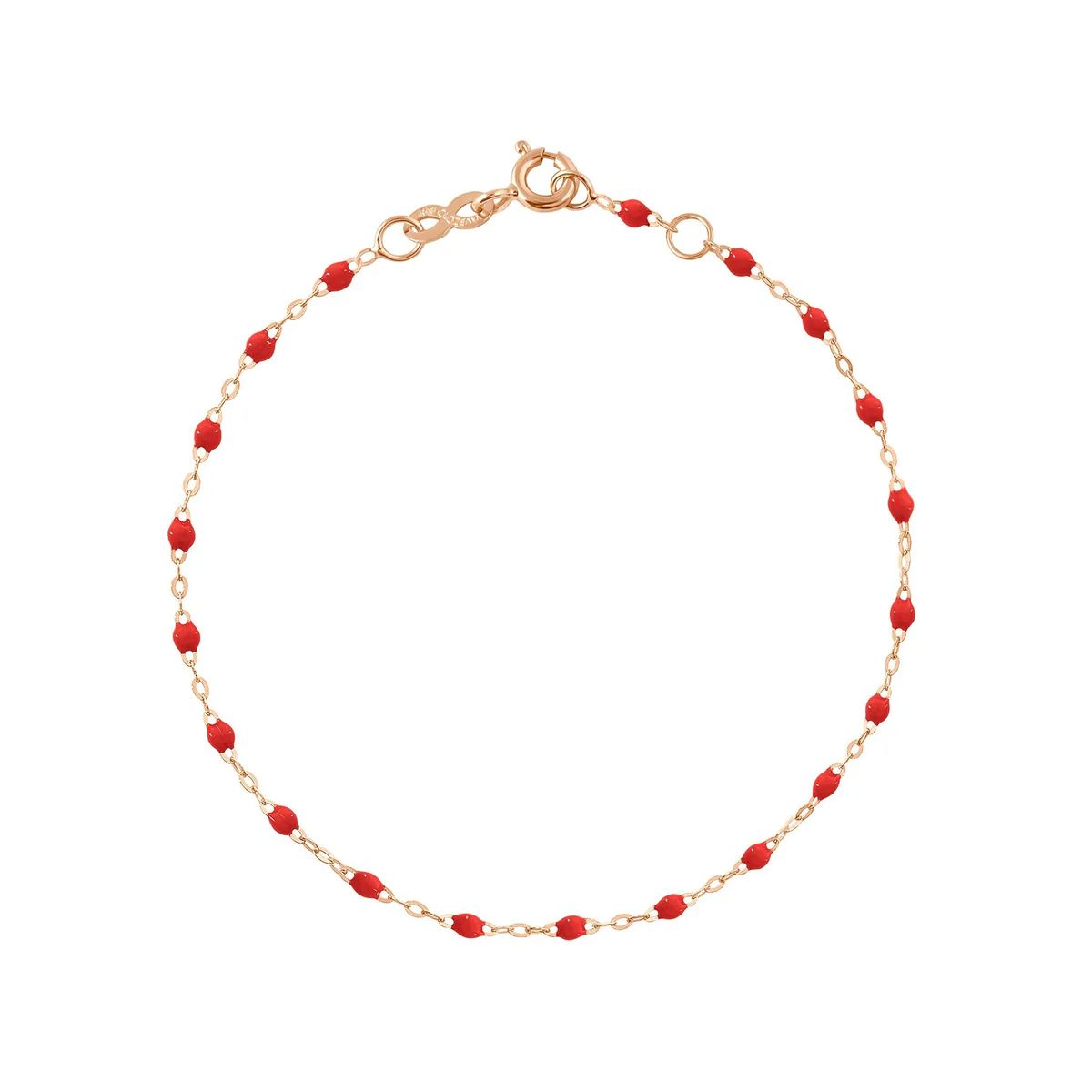 bracelet coquelicot classique gigi, or rose, 19 cm
