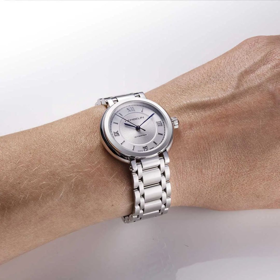 montre galet, acier