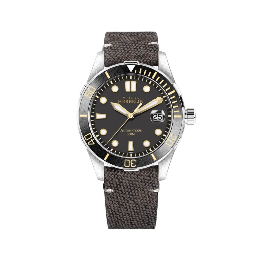 montre trophy, cadran noir