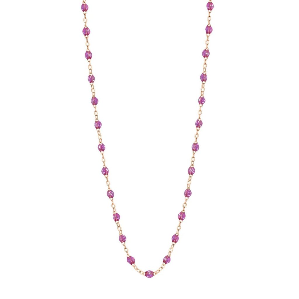 collier galaxy classique gigi, or rose, 42 cm