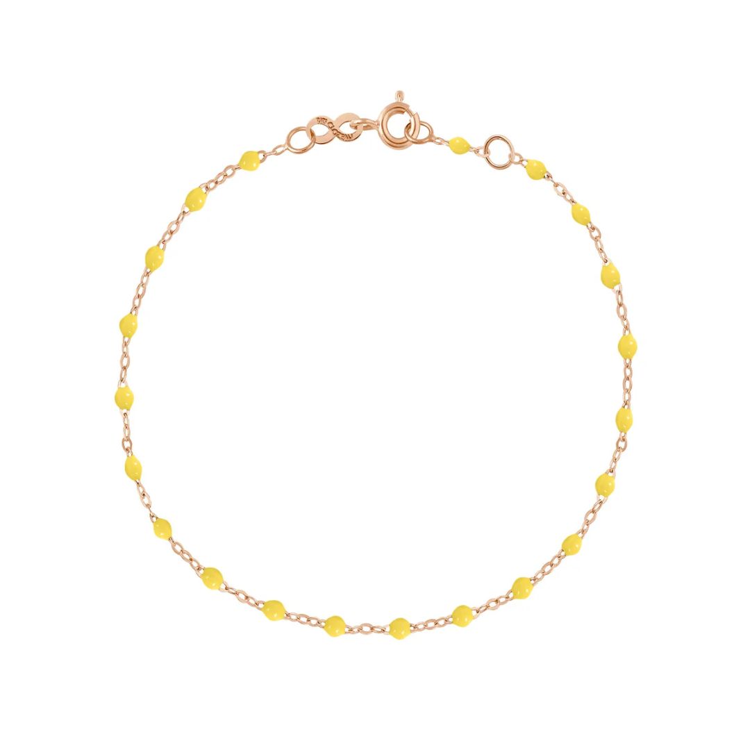 bracelet citron classique gigi, or rose, 17 cm