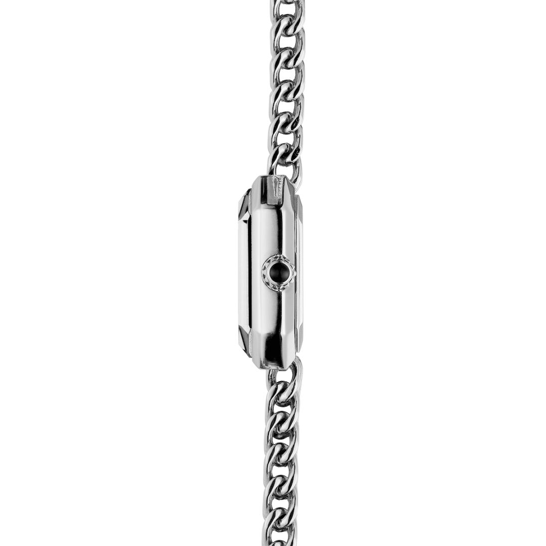 montre octogÔne, acier & nacre noire
