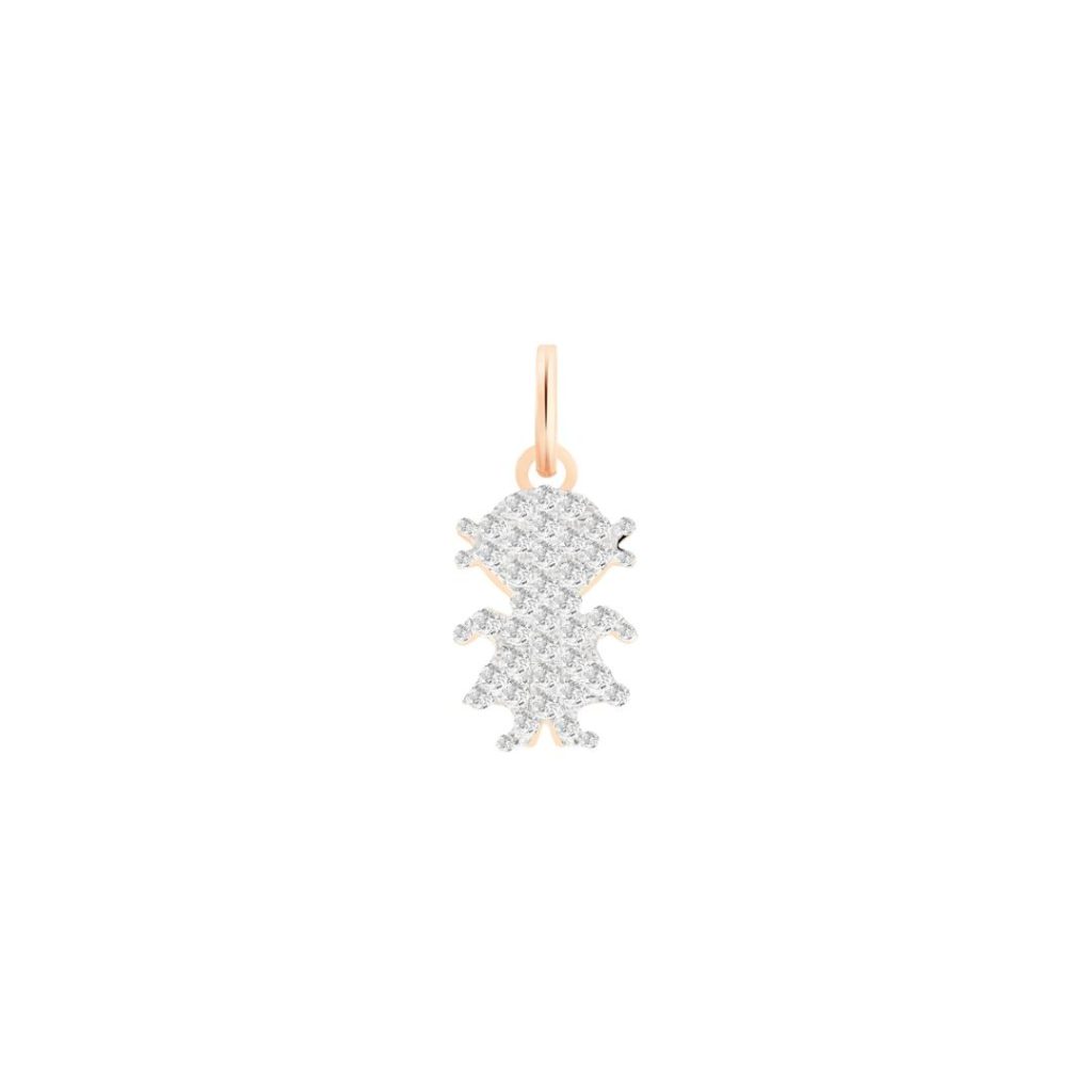 charm girl diamants, or rose