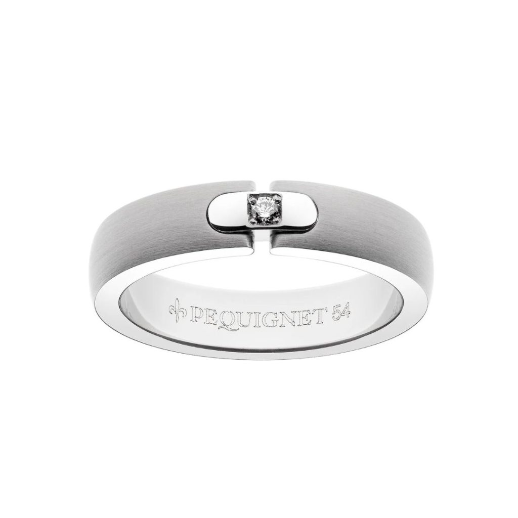 alliance moorea, sertie, acier 4.5mm, t 53