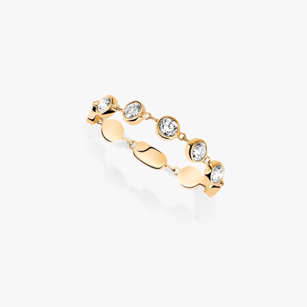 bague d vibes pm, or jaune, t 52