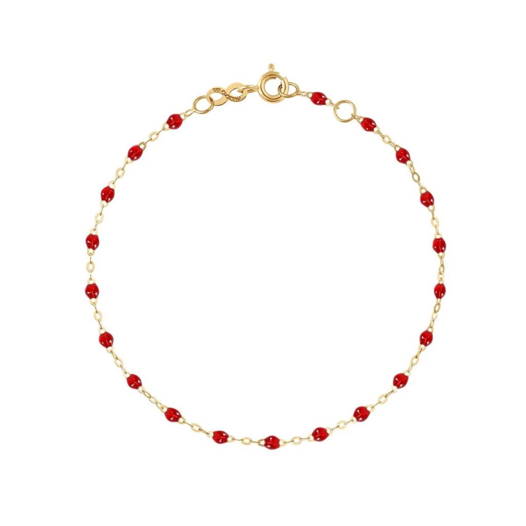 bracelet rubis classique gigi, or jaune, 17 cm