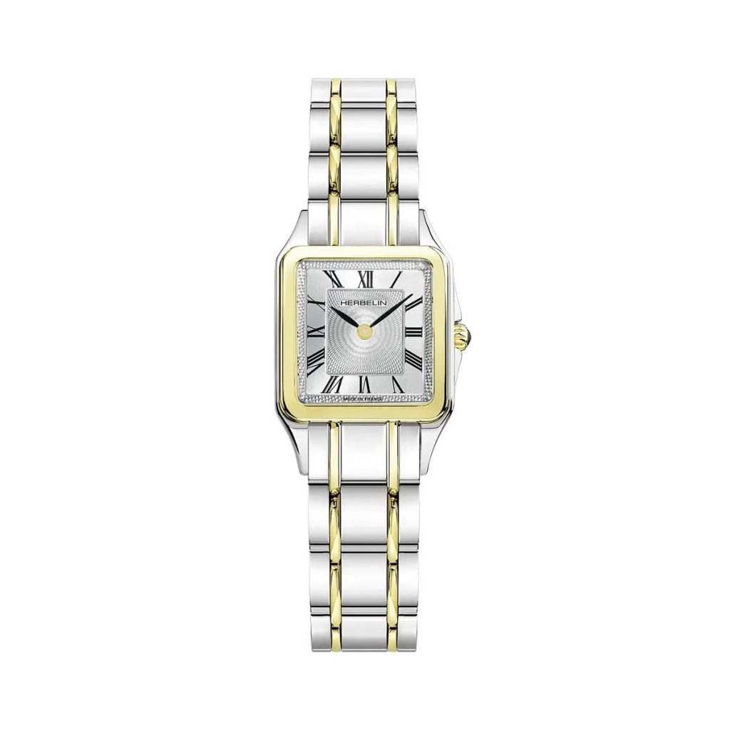 montre luna, acier bicolore