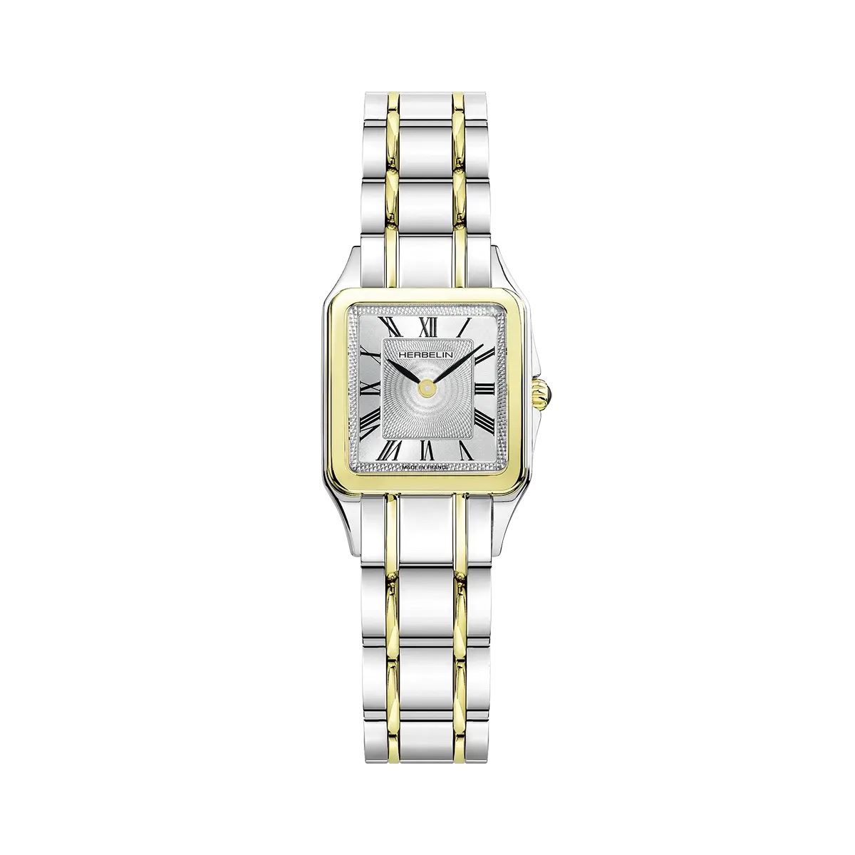 montre luna, acier bicolore