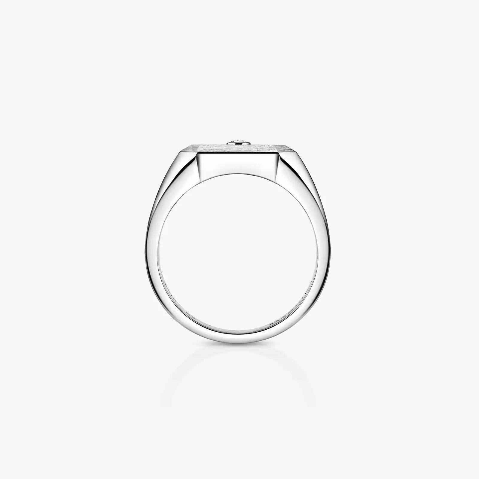 chevalière move, diamant, titanium naturel, t 70